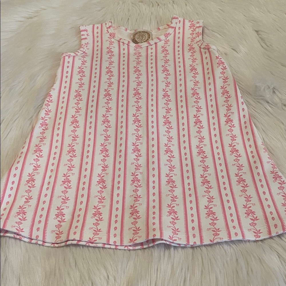 The Beaufort Bonnet Company Pink Floral Stripe Dress